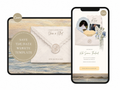 Save the Date Website Template  Beach Modern Invitation with RSVP