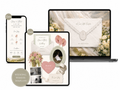 Wedding Website Template Canva Modern Invitation with RSVP