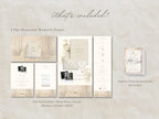 Wedding Website Template Canva Elegant Ivory Invitation with RSVP Editable Online