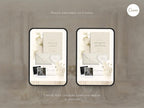Wedding Website Template Canva Elegant Ivory Invitation with RSVP Editable Online