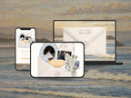 Save the Date Website Template  Beach Modern Invitation with RSVP