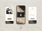 Save the Date Website Template  Black & White Modern Invitation with RSVP