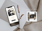 Save the Date Website Template  Black & White Modern Invitation with RSVP