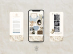 Wedding Website Template Canva Dusty Blue Invitation with RSVP