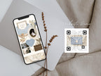 Wedding Website Template Canva Dusty Blue Invitation with RSVP