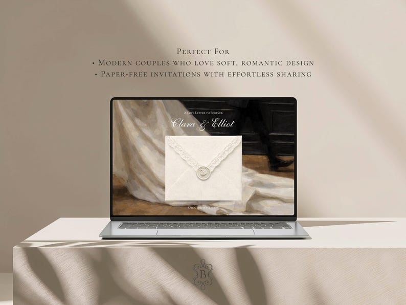 Wedding Website Template Canva Green & Burgundy Invitation with RSVP