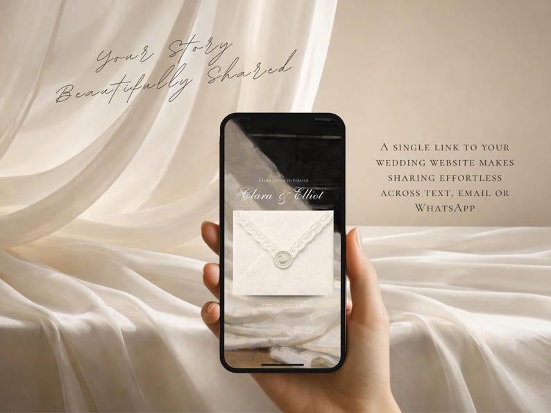 Wedding Website Template Canva Green & Burgundy Invitation with RSVP