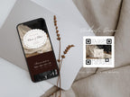 Wedding Website Template Canva Green & Burgundy Invitation with RSVP