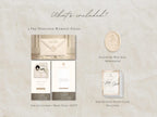 Save the Date Website Template Elegant Ivory Invitation with RSVP