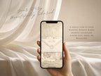 Save the Date Website Template Elegant Ivory Invitation with RSVP