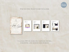 Save the Date Website Template Canva Dusty Blue Invitation with RSVP