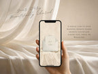 Wedding Website Template Canva Elegant Ivory Invitation with RSVP Editable Online
