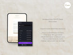 Wedding Website Template Canva Elegant Ivory Invitation with RSVP Editable Online