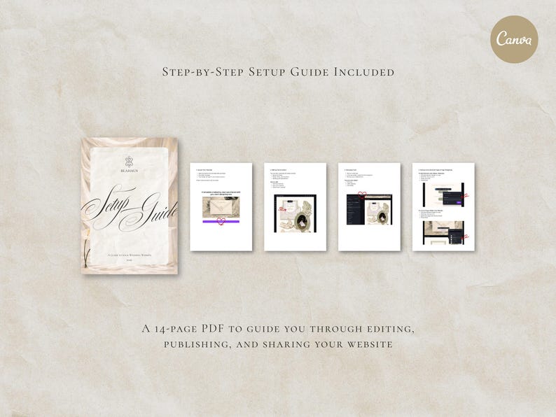 Save the Date Website Template  Beach Modern Invitation with RSVP