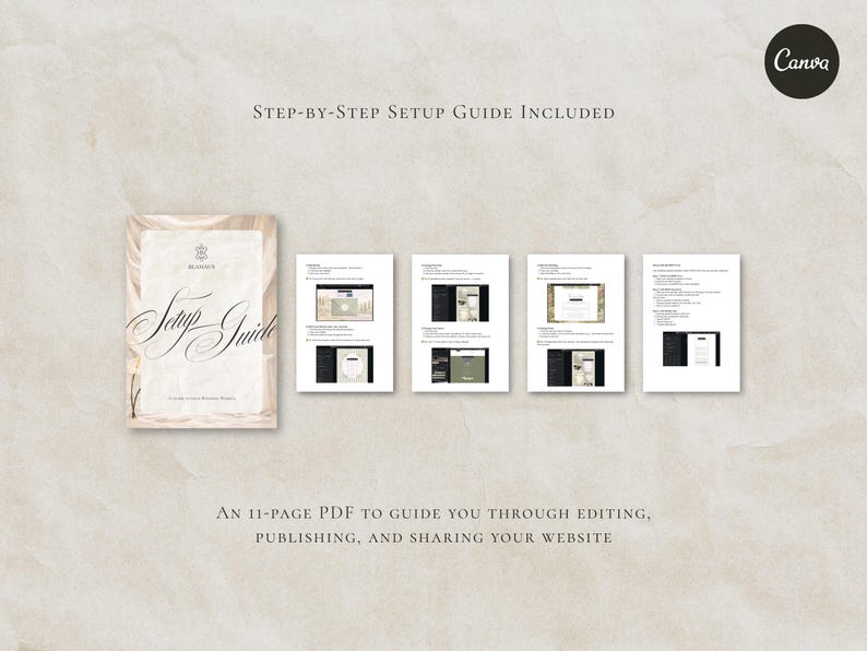 Save the Date Website Template  Black & White Modern Invitation with RSVP