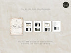 Save the Date Website Template  Black & White Modern Invitation with RSVP