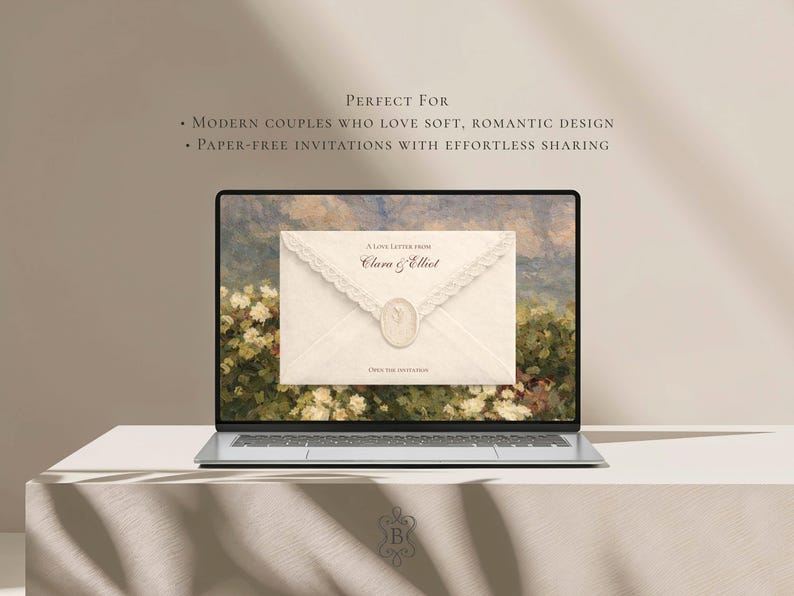 Wedding Website Template Canva Green & Burgundy Invitation with RSVP