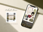 Wedding Website Template Canva Green & Burgundy Invitation with RSVP