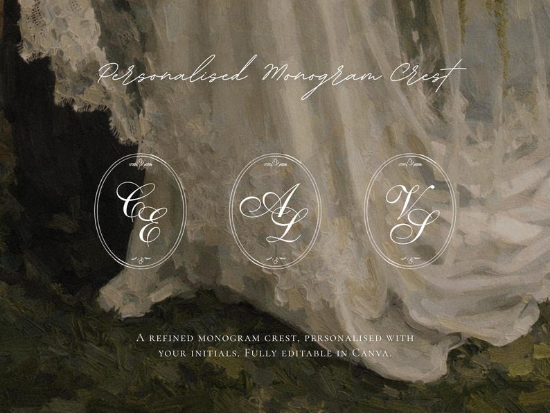 Luxury Romantic Wedding Website Template Canva Editable Save the Date Website Invitation with RSVP