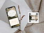 Luxury Romantic Wedding Website Template Canva Editable Save the Date Website Invitation with RSVP