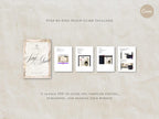 Luxury Romantic Wedding Website Template Canva Editable Save the Date Website Invitation with RSVP