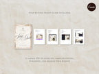 Wedding Website Template Canva Green & Burgundy Invitation with RSVP