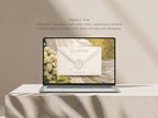 Wedding Website Template Canva Modern Invitation with RSVP