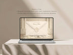 Save the Date Website Template Elegant Ivory Invitation with RSVP