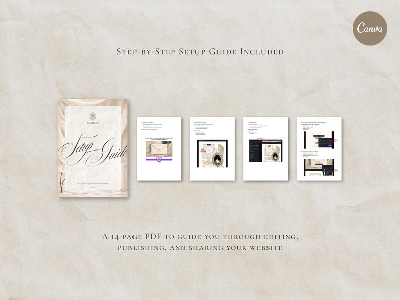 Save the Date Website Template Elegant Ivory Invitation with RSVP