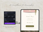 Save the Date Website Template  Blush & Sage Invitation with RSVP