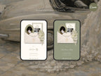 Save the Date Website Template  Sage & Ivory Invitation with RSVP
