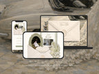 Save the Date Website Template  Sage & Ivory Invitation with RSVP