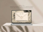 Save the Date Website Template  Sage & Ivory Invitation with RSVP