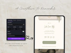 Save the Date Website Template  Sage & Ivory Invitation with RSVP