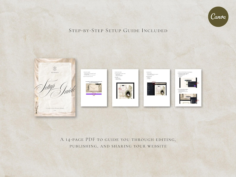 Olive Green Save the Date Website Template Wedding Invitation with RSVP