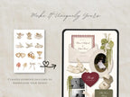 Wedding Website Template Canva Green & Burgundy Invitation with RSVP