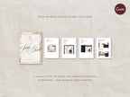 Wedding Website Template Canva Green & Burgundy Invitation with RSVP