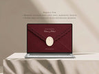 Burgundy Save the Date Website Template Wedding Invitation with RSVP