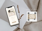 Save the Date Website Template Elegant Ivory Invitation with RSVP