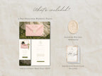Save the Date Website Template  Blush & Sage Invitation with RSVP