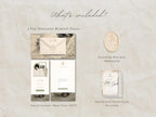 Save the Date Website Template  Sage & Ivory Invitation with RSVP