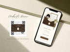 Brown and Ivory Save the Date Website Template Wedding Invitation with RSVP