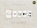 Brown and Ivory Save the Date Website Template Wedding Invitation with RSVP