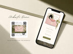 Save the Date Website Template  Blush & Sage Invitation with RSVP