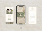 Save the Date Website Template  Sage & Lace Invitation with RSVP