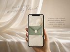 Save the Date Website Template  Sage & Lace Invitation with RSVP