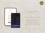 Wedding Website Template Canva Brown and Ivory Invitation with RSVP