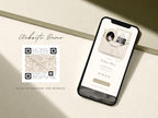 Pearl & Ivory Save the Date Website Template Wedding Invitation with RSVP