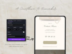Pearl & Ivory Save the Date Website Template Wedding Invitation with RSVP