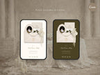 Save the Date Website Template Elegant Ivory Invitation with RSVP